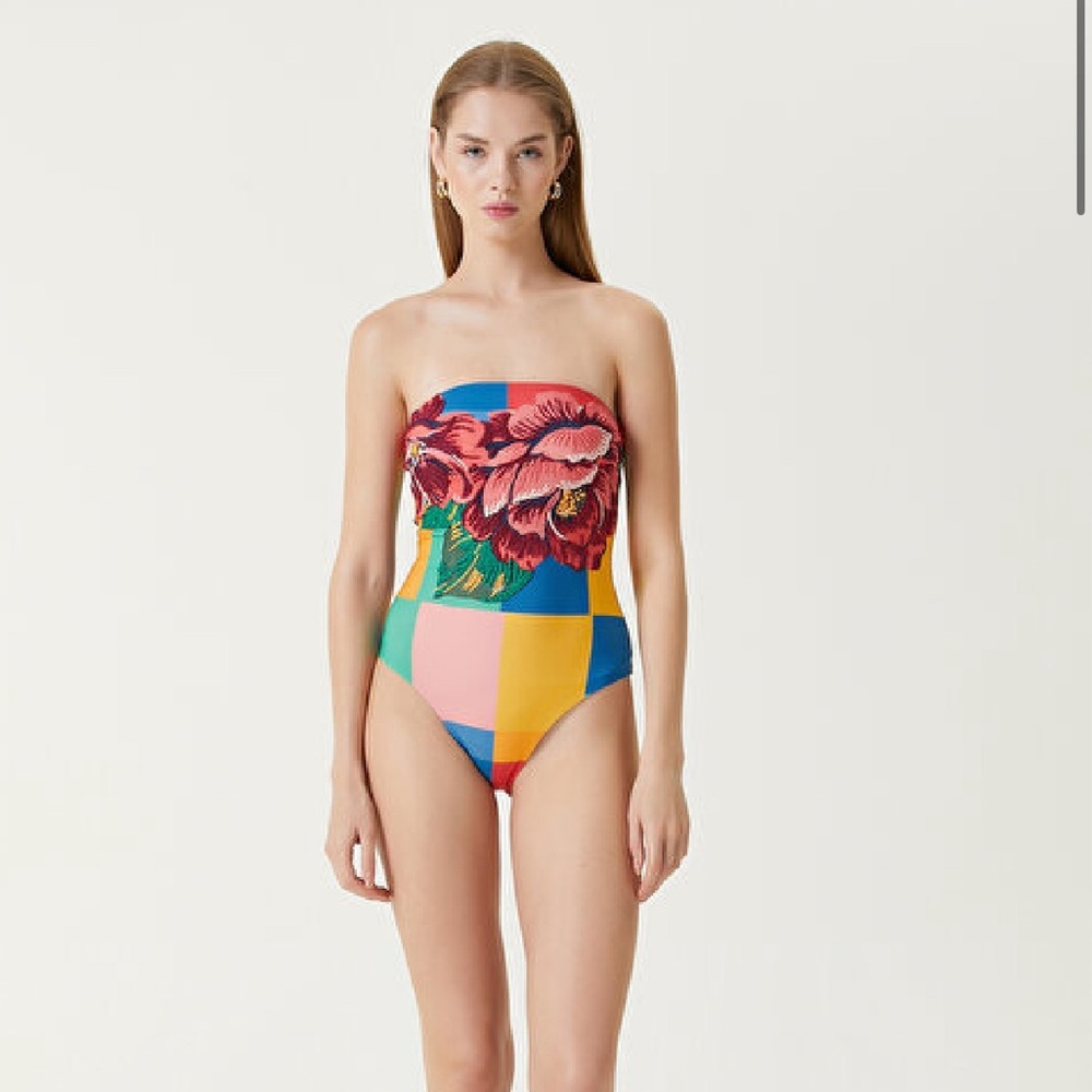 Farm Rio Blue Winter Chita One Piece